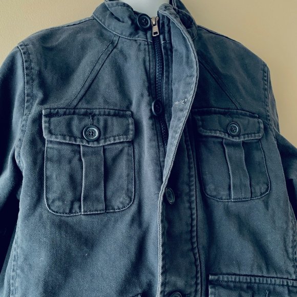 GAP KIDS indigo utility jacket size M/8 - Picture 3 of 10